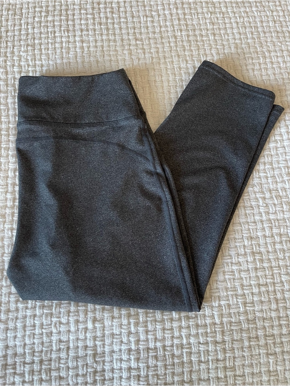 GAP Fit Heather Charcoal Gray Workout Leggings